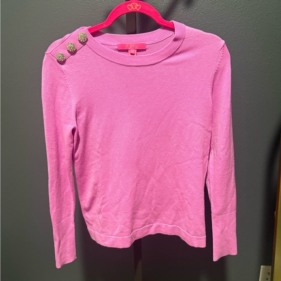 Lilly Pulitzer Morgen Sweater - Lilac Rose - Picture 2 of 5